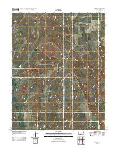 Deerhead Kansas Historical topographic map, 1:24000 scale, 7.5 X 7.5 Minute, Year 2012