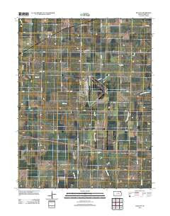 Delavan Kansas Historical topographic map, 1:24000 scale, 7.5 X 7.5 Minute, Year 2012