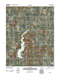 Dennis Kansas Historical topographic map, 1:24000 scale, 7.5 X 7.5 Minute, Year 2012