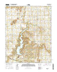 Dennis Kansas Current topographic map, 1:24000 scale, 7.5 X 7.5 Minute, Year 2015