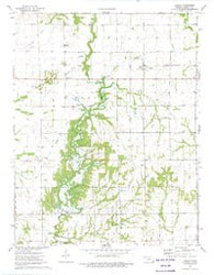 Dennis Kansas Historical topographic map, 1:24000 scale, 7.5 X 7.5 Minute, Year 1973