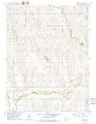 Densmore Kansas Historical topographic map, 1:24000 scale, 7.5 X 7.5 Minute, Year 1978