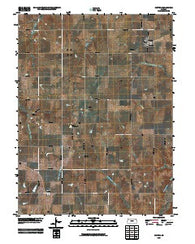 Denton Kansas Historical topographic map, 1:24000 scale, 7.5 X 7.5 Minute, Year 2009
