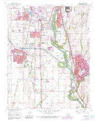 Derby Kansas Historical topographic map, 1:24000 scale, 7.5 X 7.5 Minute, Year 1960
