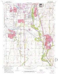 Derby Kansas Historical topographic map, 1:24000 scale, 7.5 X 7.5 Minute, Year 1960