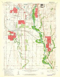 Derby Kansas Historical topographic map, 1:24000 scale, 7.5 X 7.5 Minute, Year 1960