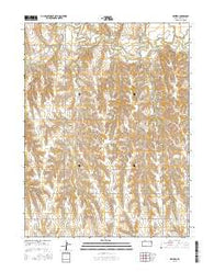 Devizes Kansas Current topographic map, 1:24000 scale, 7.5 X 7.5 Minute, Year 2015