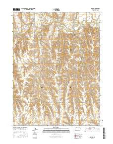 Devizes Kansas Current topographic map, 1:24000 scale, 7.5 X 7.5 Minute, Year 2015