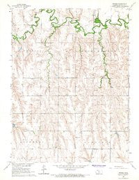 Devizes Kansas Historical topographic map, 1:24000 scale, 7.5 X 7.5 Minute, Year 1965