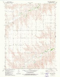 Dewey Ranch Kansas Historical topographic map, 1:24000 scale, 7.5 X 7.5 Minute, Year 1981