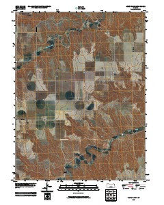 Dewey Ranch Kansas Historical topographic map, 1:24000 scale, 7.5 X 7.5 Minute, Year 2009