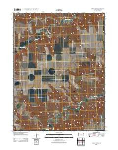 Dewey Ranch Kansas Historical topographic map, 1:24000 scale, 7.5 X 7.5 Minute, Year 2012