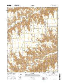Dewey Ranch Kansas Current topographic map, 1:24000 scale, 7.5 X 7.5 Minute, Year 2015