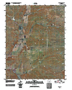 Dexter Kansas Historical topographic map, 1:24000 scale, 7.5 X 7.5 Minute, Year 2010