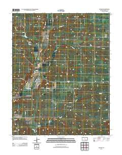 Dexter Kansas Historical topographic map, 1:24000 scale, 7.5 X 7.5 Minute, Year 2012