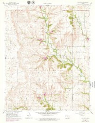 Dexter NE Kansas Historical topographic map, 1:24000 scale, 7.5 X 7.5 Minute, Year 1962