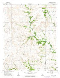 Dexter NE Kansas Historical topographic map, 1:24000 scale, 7.5 X 7.5 Minute, Year 1962
