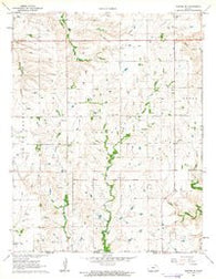 Dexter SW Kansas Historical topographic map, 1:24000 scale, 7.5 X 7.5 Minute, Year 1962