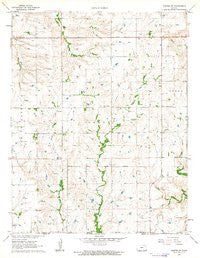 Dexter SW Kansas Historical topographic map, 1:24000 scale, 7.5 X 7.5 Minute, Year 1962