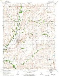 Dexter Kansas Historical topographic map, 1:24000 scale, 7.5 X 7.5 Minute, Year 1962