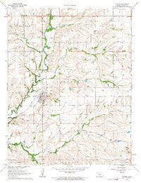 Dexter Kansas Historical topographic map, 1:24000 scale, 7.5 X 7.5 Minute, Year 1962