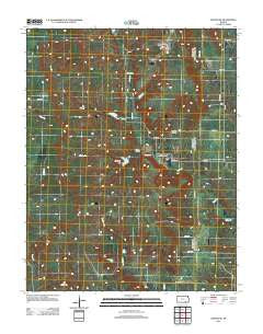 Dexter NE Kansas Historical topographic map, 1:24000 scale, 7.5 X 7.5 Minute, Year 2012
