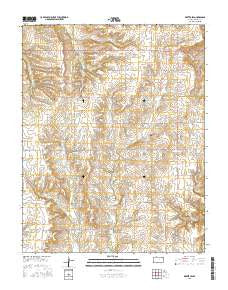 Dexter SW Kansas Current topographic map, 1:24000 scale, 7.5 X 7.5 Minute, Year 2015