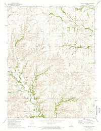 Diamond Springs Kansas Historical topographic map, 1:24000 scale, 7.5 X 7.5 Minute, Year 1972