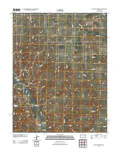 Diamond Springs Kansas Historical topographic map, 1:24000 scale, 7.5 X 7.5 Minute, Year 2012