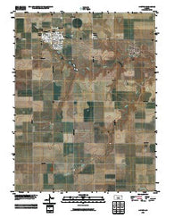 Dighton Kansas Historical topographic map, 1:24000 scale, 7.5 X 7.5 Minute, Year 2009