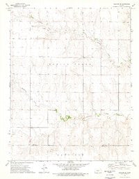 Dighton SE Kansas Historical topographic map, 1:24000 scale, 7.5 X 7.5 Minute, Year 1974