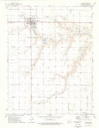 Dighton Kansas Historical topographic map, 1:24000 scale, 7.5 X 7.5 Minute, Year 1974