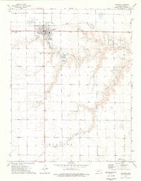 Dighton Kansas Historical topographic map, 1:24000 scale, 7.5 X 7.5 Minute, Year 1974