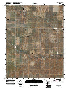 Dighton SE Kansas Historical topographic map, 1:24000 scale, 7.5 X 7.5 Minute, Year 2009