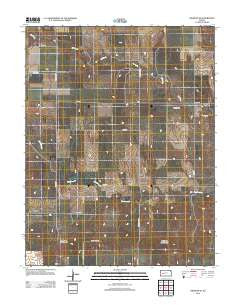 Dighton SE Kansas Historical topographic map, 1:24000 scale, 7.5 X 7.5 Minute, Year 2012