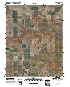 Dighton SW Kansas Historical topographic map, 1:24000 scale, 7.5 X 7.5 Minute, Year 2009