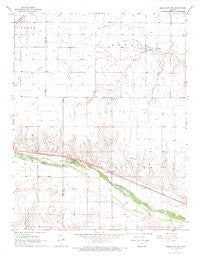 Dodge City SW Kansas Historical topographic map, 1:24000 scale, 7.5 X 7.5 Minute, Year 1968