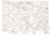 Dodge City Kansas Historical topographic map, 1:250000 scale, 1 X 2 Degree, Year 1955