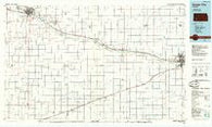 Dodge City Kansas Historical topographic map, 1:100000 scale, 30 X 60 Minute, Year 1985