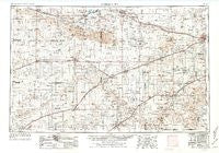 Dodge City Kansas Historical topographic map, 1:250000 scale, 1 X 2 Degree, Year 1955