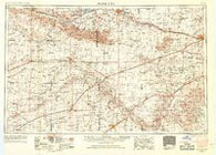Dodge City Kansas Historical topographic map, 1:250000 scale, 1 X 2 Degree, Year 1955