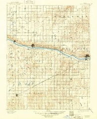 Dodge Kansas Historical topographic map, 1:125000 scale, 30 X 30 Minute, Year 1892