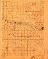 Dodge Kansas Historical topographic map, 1:125000 scale, 30 X 30 Minute, Year 1892
