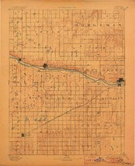 Dodge Kansas Historical topographic map, 1:125000 scale, 30 X 30 Minute, Year 1892