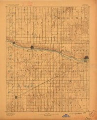 Dodge Kansas Historical topographic map, 1:125000 scale, 30 X 30 Minute, Year 1892