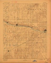 Dodge Kansas Historical topographic map, 1:125000 scale, 30 X 30 Minute, Year 1892