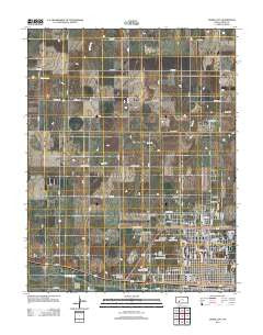 Dodge City Kansas Historical topographic map, 1:24000 scale, 7.5 X 7.5 Minute, Year 2012