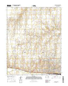 Dodge City Kansas Current topographic map, 1:24000 scale, 7.5 X 7.5 Minute, Year 2016