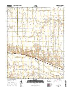 Dodge City SW Kansas Current topographic map, 1:24000 scale, 7.5 X 7.5 Minute, Year 2016