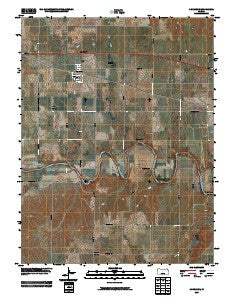 Dorrance Kansas Historical topographic map, 1:24000 scale, 7.5 X 7.5 Minute, Year 2009